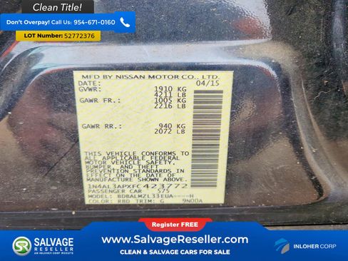 Used 2015 Nissan Altima 2.5 SV w/ Convenience Package FWD image 16