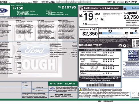 Certified 2023 Ford F150 Lariat w/ Equipment Group 502A High image 3