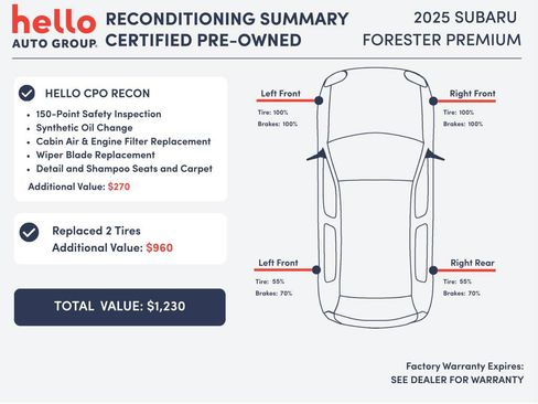 Certified 2025 Subaru Forester Premium w/ Convenience Package #1 image 2