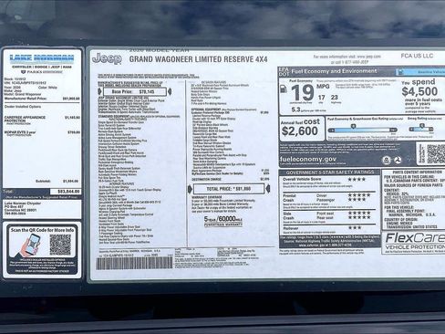 New 2026 Jeep Grand Wagoneer Limited AWD/4WD image 41