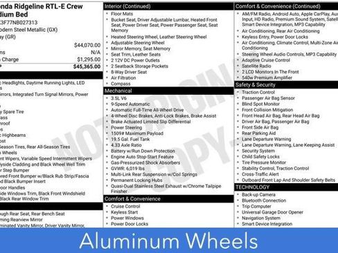 Used 2022 Honda Ridgeline RTL-E image 3