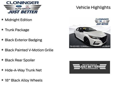Used 2022 Nissan Sentra SR w/ Midnight Edition FWD image 3