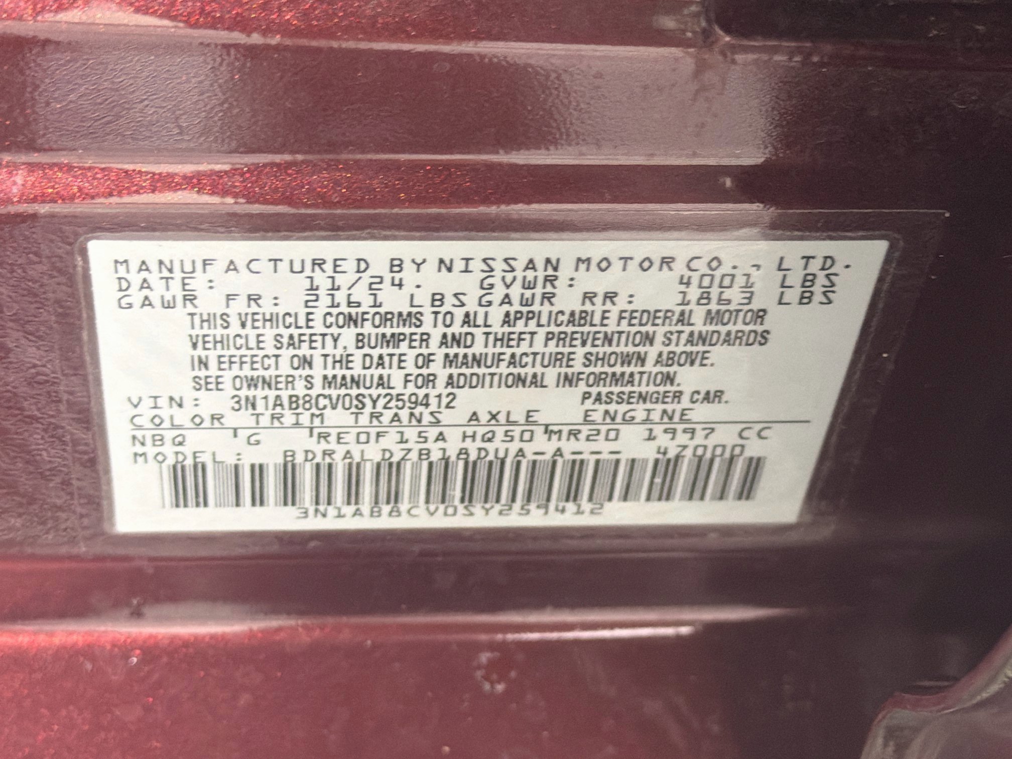 Used 2025 Nissan Sentra SV FWD image 12