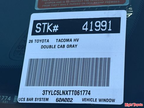 New 2026 Toyota Tacoma TRD Off-Road AWD/4WD image 25