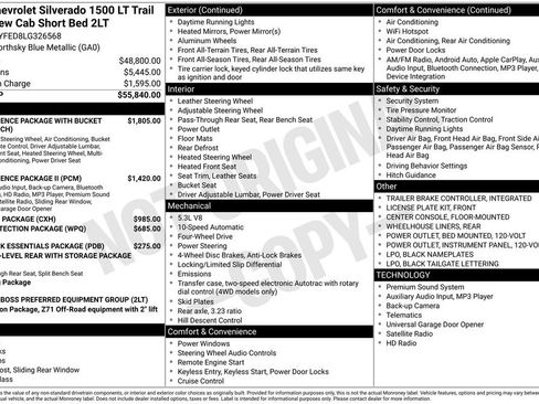 Certified 2020 Chevrolet Silverado 1500 LT Trail Boss image 11