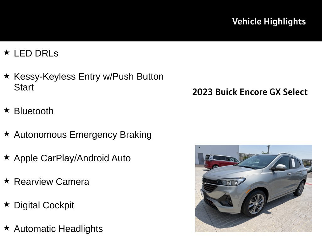 Used 2023 Buick Encore GX Select w/ Sport Touring Package FWD image 26