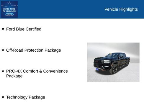 Used 2022 Nissan Frontier PRO-4X AWD/4WD image 2