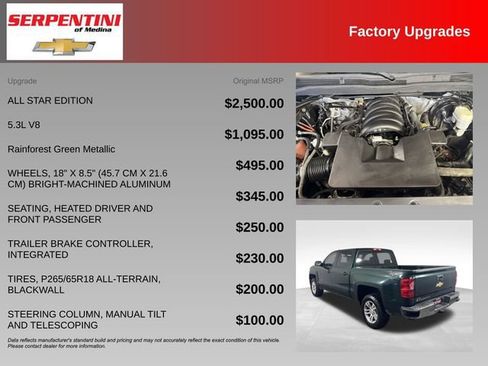 Used 2015 Chevrolet Silverado 1500 LT w/ All Star Edition AWD/4WD image 6