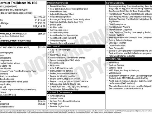 Used 2024 Chevrolet TrailBlazer RS w/ Driver Confidence Package FWD image 12