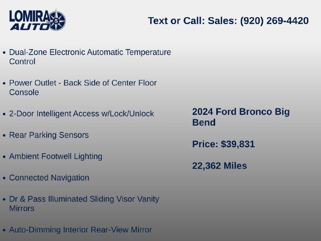 Used 2024 Ford Bronco Big Bend AWD/4WD image 9