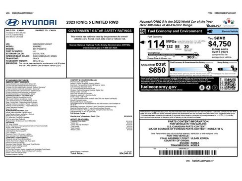 Used 2023 Hyundai Ioniq 5 Limited RWD image 2