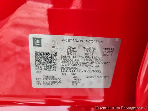 Certified 2019 Chevrolet Silverado 1500 Custom Trail Boss w/ Custom Convenience Package image 25