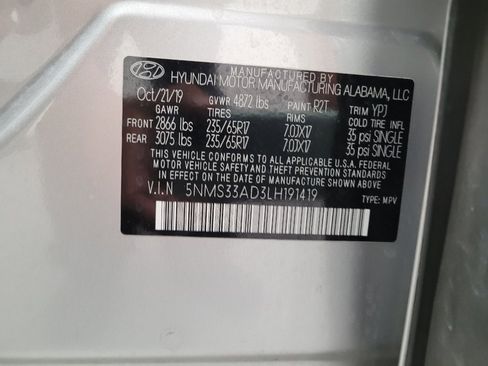 Used 2020 Hyundai Santa Fe SEL FWD image 33