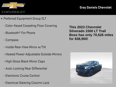 Certified 2023 Chevrolet Silverado 1500 LT Trail Boss image 16