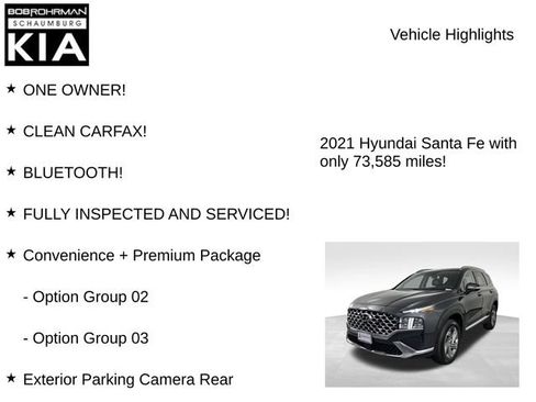 Used 2021 Hyundai Santa Fe SEL w/ Convenience + Premium Package AWD/4WD image 7