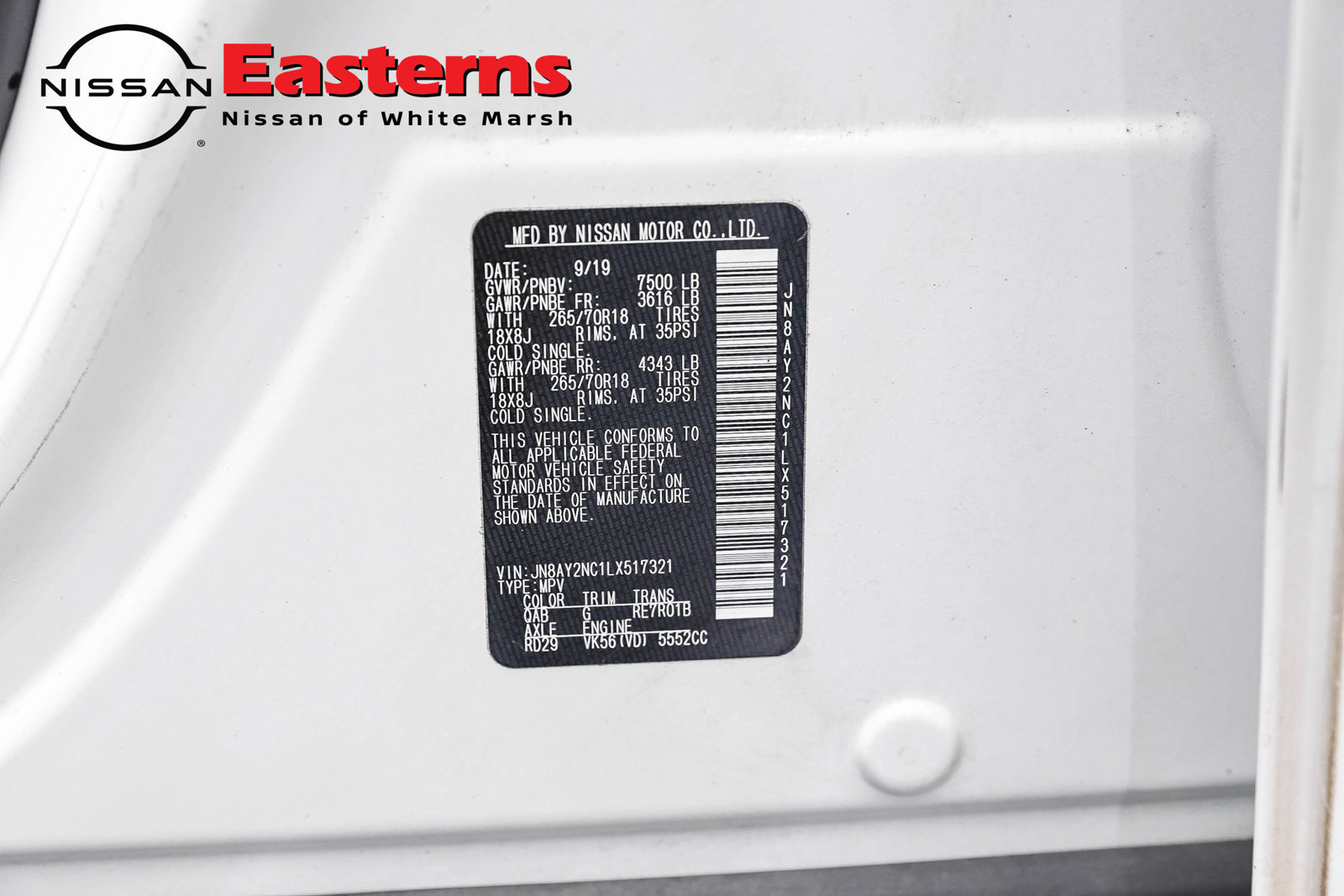 Used 2020 Nissan Armada SV w/ Driver Package AWD/4WD image 35
