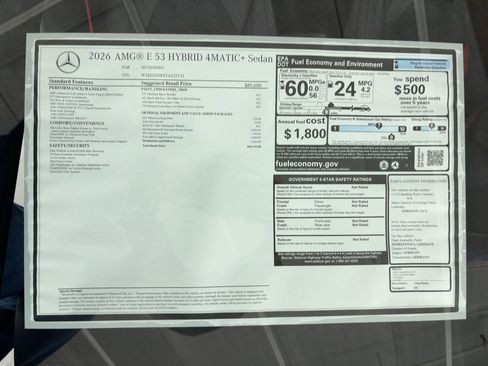 New 2026 Mercedes-Benz E 53 AMG e 4MATIC Sedan image 31