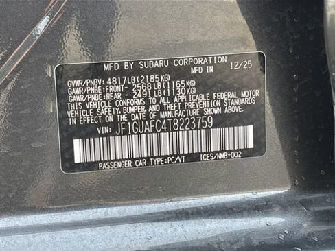 New 2026 Subaru Impreza 2.0i Sport image 29