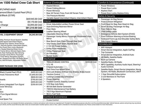 Used 2023 RAM 1500 Rebel w/ Rebel Level 2 Equipment Group AWD/4WD image 42