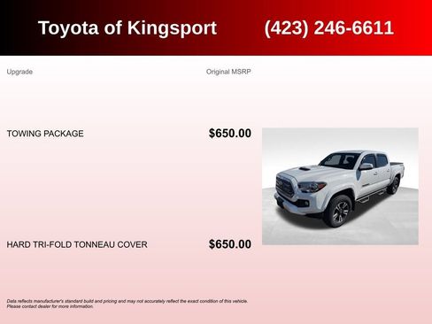 Used 2016 Toyota Tacoma TRD Sport w/ Towing Package AWD/4WD image 3