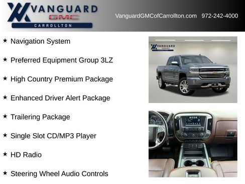 Used 2016 Chevrolet Silverado 1500 High Country w/ High Country Premium Package AWD/4WD image 6