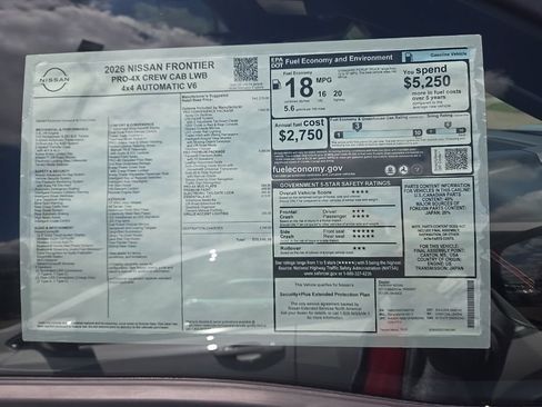 New 2026 Nissan Frontier PRO-4X AWD/4WD image 42