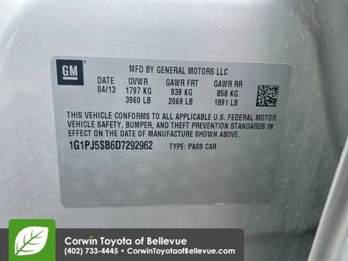 Used 2013 Chevrolet Cruze Eco FWD image 16