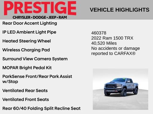 Used 2022 RAM 1500 TRX w/ TRX Level 2 Equipment Group AWD/4WD image 8