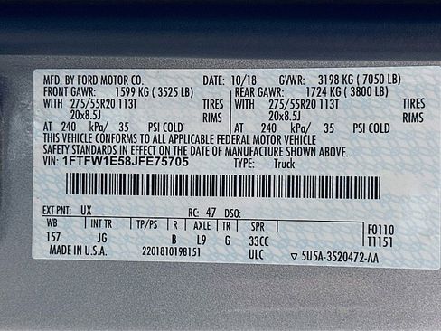 Used 2018 Ford F150 XL w/ Equipment Group 101A Mid AWD/4WD image 31
