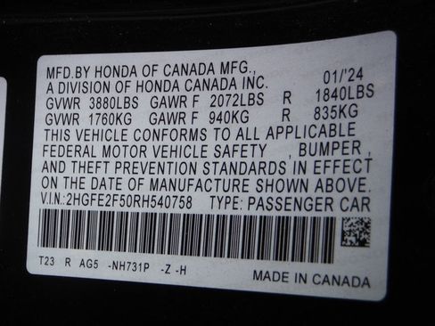 Used 2024 Honda Civic Sport image 27