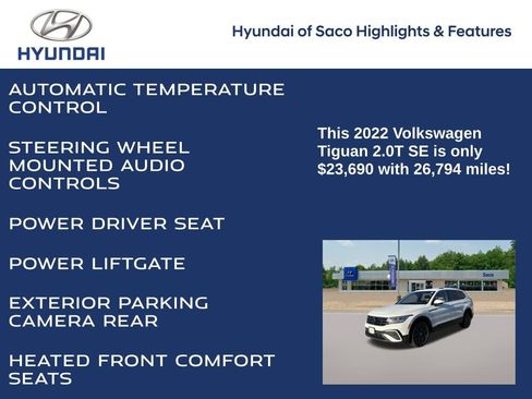 Used 2022 Volkswagen Tiguan SE image 4