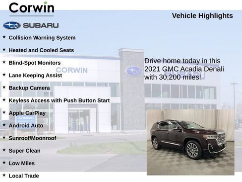 Used 2021 GMC Acadia Denali w/ Denali Technology Package image 6