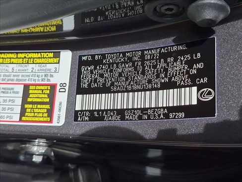 Used 2022 Lexus ES 350 w/ Premium Package FWD image 26