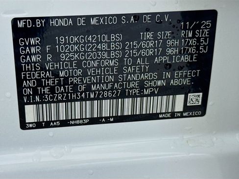 New 2026 Honda HR-V LX image 29