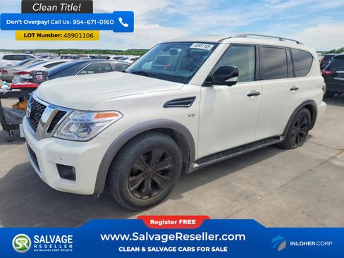 Used 2017 Nissan Armada Platinum w/ Captain Seat Package RWD image 1