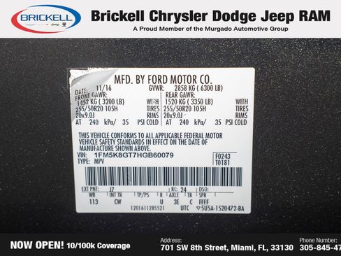 Used 2017 Ford Explorer Sport w/ Equipment Group 401A image 41