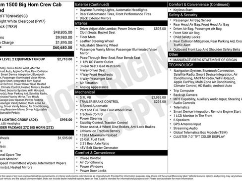 Used 2022 RAM 1500 Big Horn AWD/4WD image 5