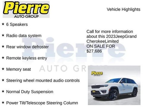 Used 2023 Jeep Grand Cherokee Limited w/ Luxury Tech Group II AWD/4WD image 14