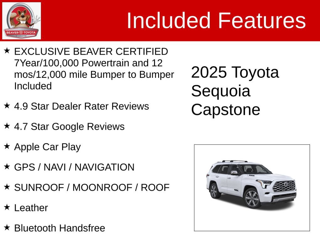 Used 2025 Toyota Sequoia Capstone AWD/4WD image 4