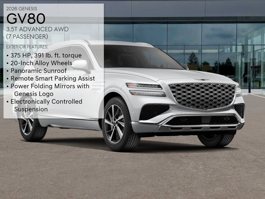 New 2026 Genesis GV80 3.5T Advanced AWD/4WD image 3