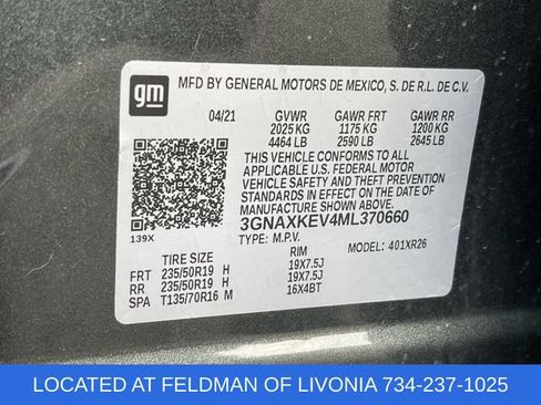 Certified 2021 Chevrolet Equinox LT FWD image 32
