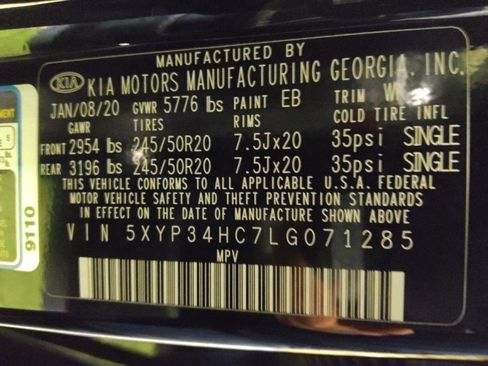 Used 2020 Kia Telluride EX w/ EX Premium Package FWD image 33