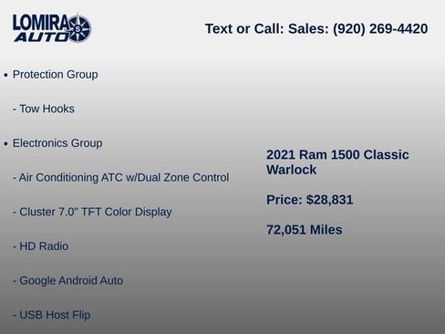 Used 2021 RAM 1500 Classic Warlock AWD/4WD image 11
