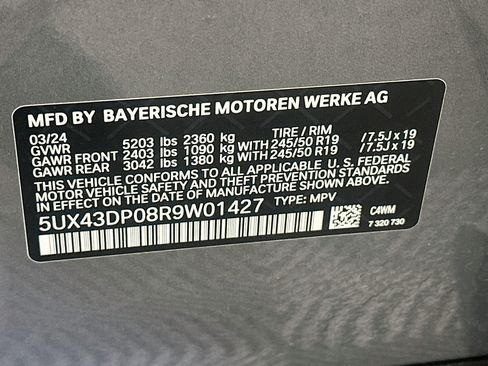 Used 2024 BMW X3 sDrive30i w/ Convenience Package RWD image 12
