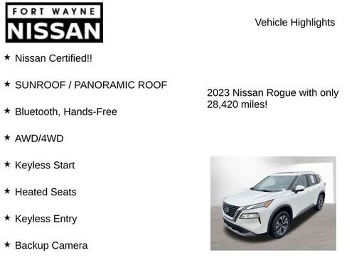 Certified 2023 Nissan Rogue SV w/ SV Premium Package image 8