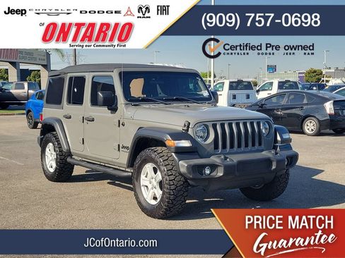 Certified 2022 Jeep Wrangler Unlimited Sport AWD/4WD image 1