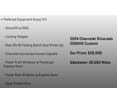 Used 2024 Chevrolet Silverado 2500 Custom w/ Custom Value Package image 6