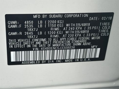 Used 2018 Subaru Outback 3.6R Limited image 28