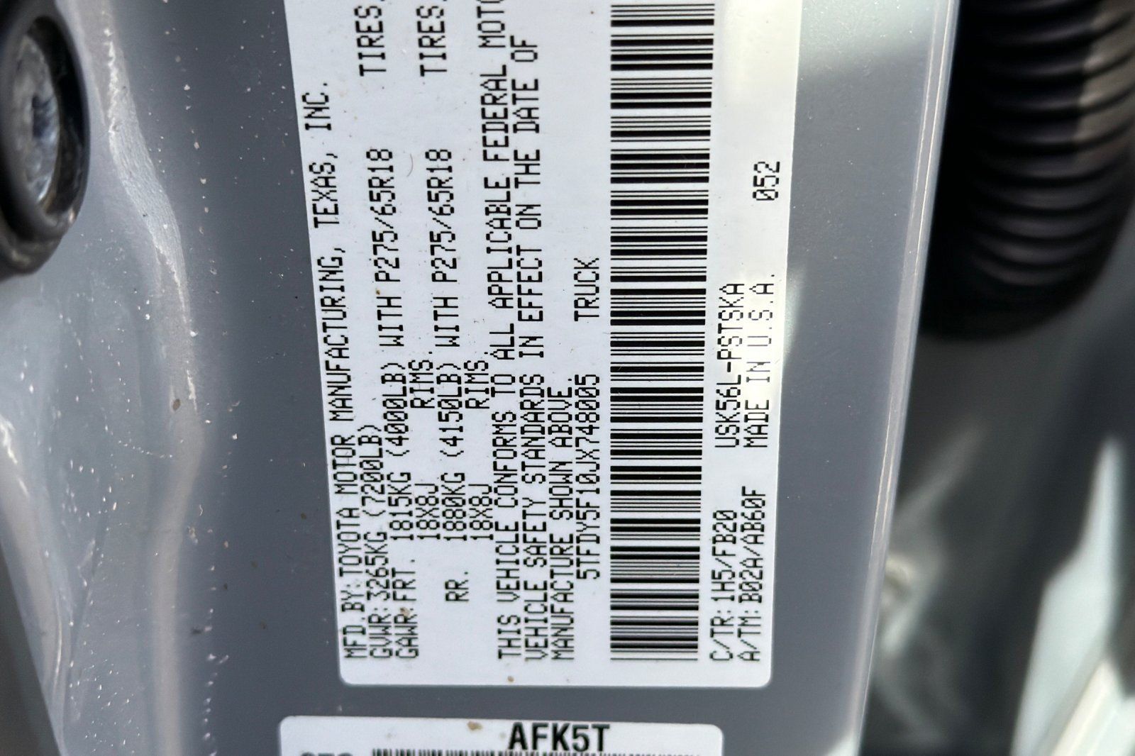 Used 2018 Toyota Tundra SR5 w/ TRD Off Road Package AWD/4WD image 23
