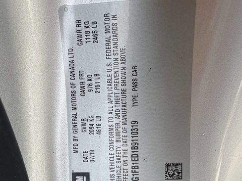 Used 2011 Chevrolet Camaro LT w/ RS Package image 9